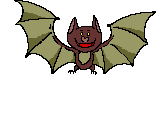 Bat animation from clipart.